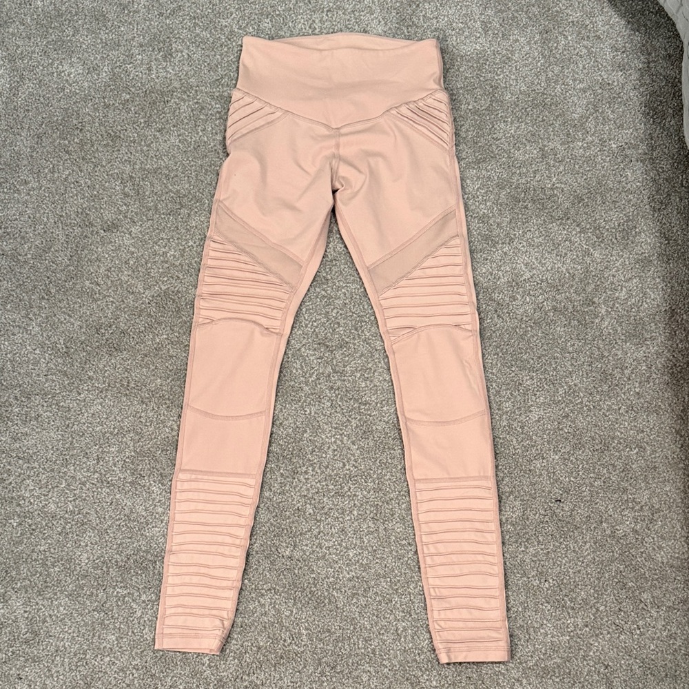 L'URV Blush Pink Peach High-Waisted Jeggings